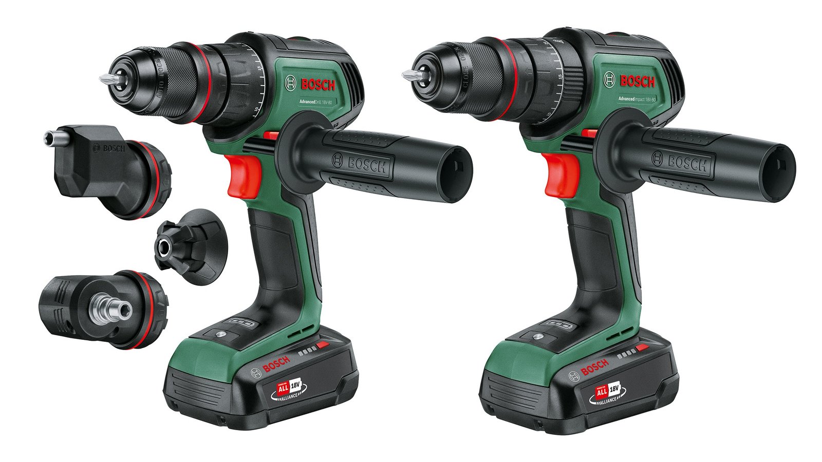 Bosch yeşil seri iki akülü matkap ve vidalama makinesi